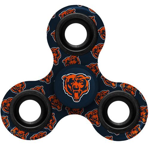 NFL Chicago Bears Logo 3 Way Fidget Spinner 3B20 - Click Image to Close